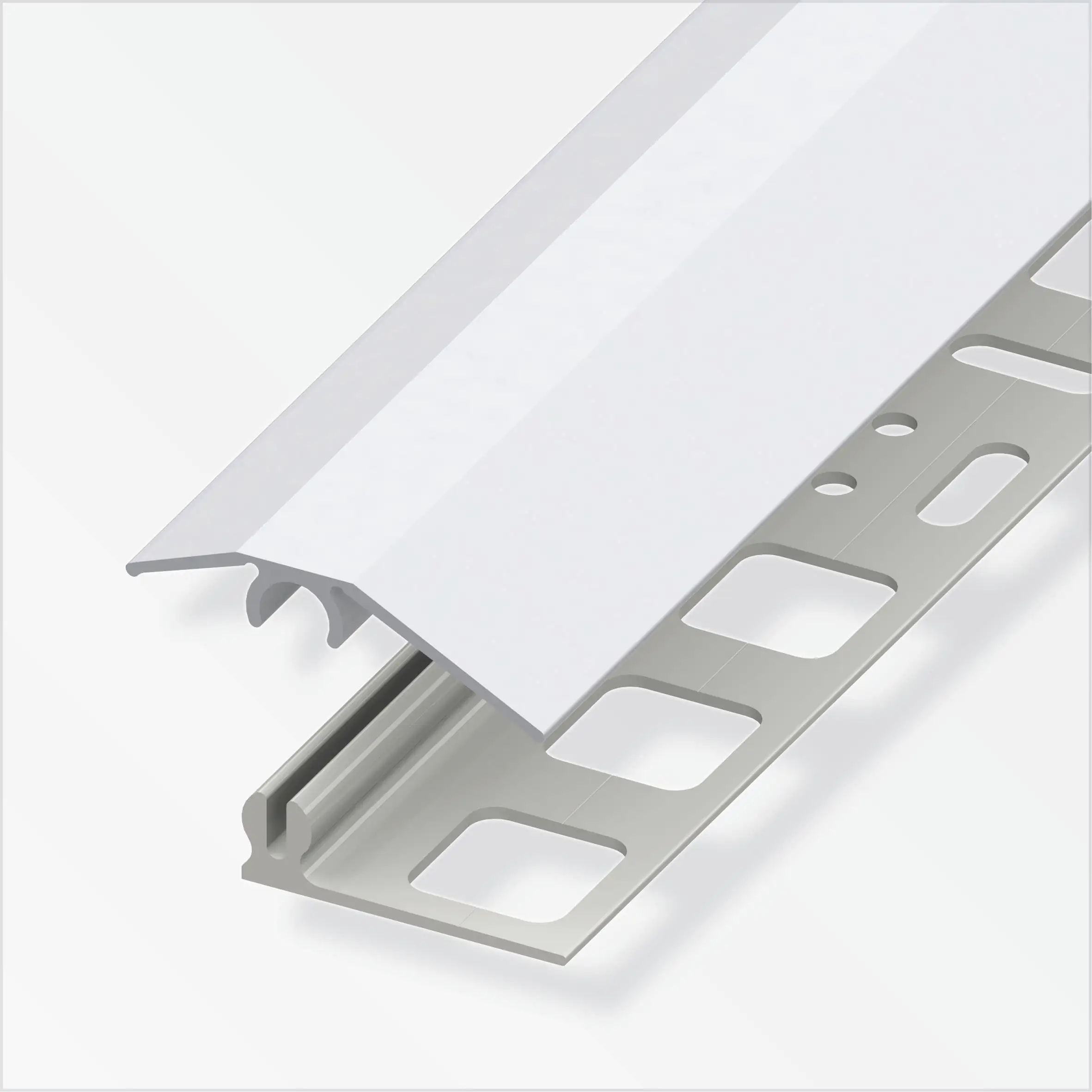 alfer Niveauausgleichs-Profil 2 m, 31 x 7 mm Aluminium eloxiert silber