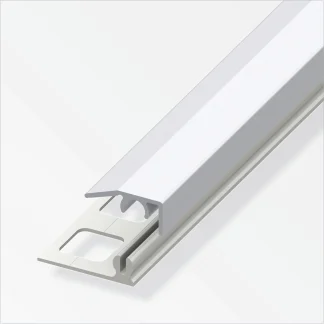 alfer Abschluss-Profil, 8,5 mm 2 m, 19.5 x 7 mm Aluminium eloxiert silber