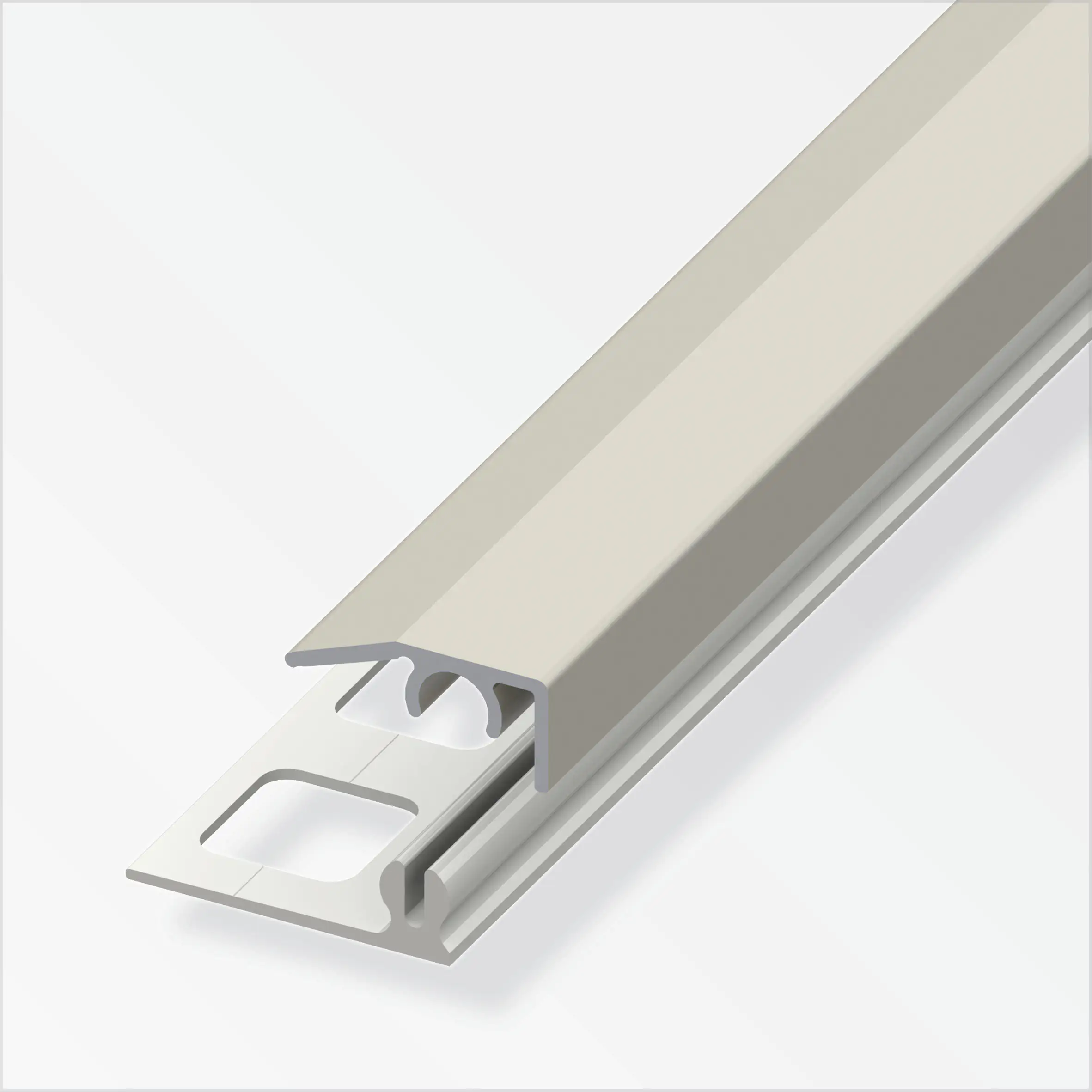 alfer Abschluss-Profil, 8,5 mm 2 m, 19.5 x 7 mm Aluminium eloxiert titan