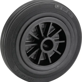 Dörner & Helmer Transportgeräterollen Rad Vollgummi100 x 30 mm Traglast 60 kg