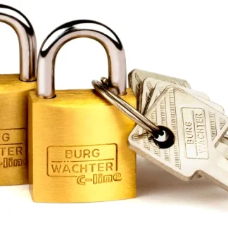 Burg Wächter Vorhängeschloss Duo 222 20 SB C-Line 10.0 x 11.0 mm - 2 Stück