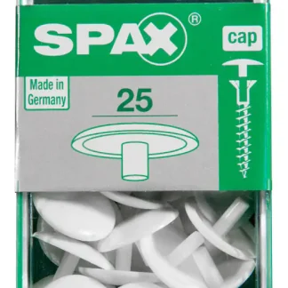 Spax Abdeckkappen weiß zum stecken (stift) - 25 Stk.