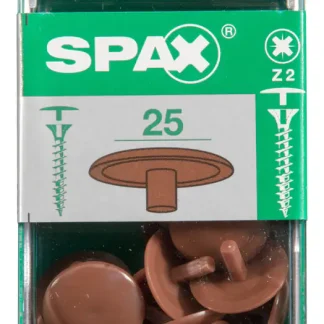 Spax Abdeckkappen rehbraun zum stecken - 25 Stk.