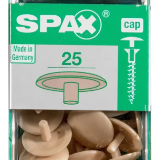 Spax Abdeckkappen beige zum stecken (stift) - 25 Stk.