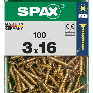 Spax Universalschrauben 3.0 x 16 mm PZ 1 - 100 Stk.