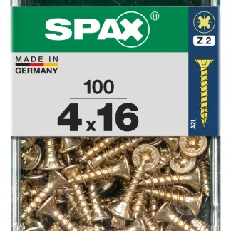 Spax Universalschrauben 4.0 x 16 mm PZ 2 - 100 Stk.