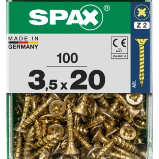 Spax Universalschrauben 3.5 x 20 mm PZ 2 - 100 Stk.