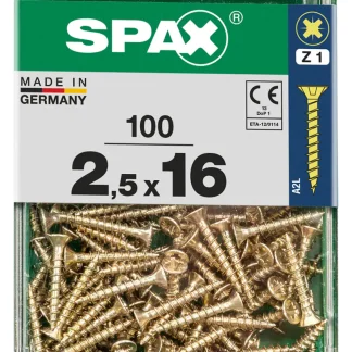 Spax Universalschrauben 2.5 x 16 mm PZ 1 - 100 Stk.