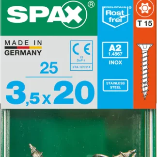 Spax Universalschrauben 3.5 x 20 mm TX 15 - 25 Stk.