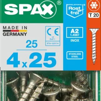 Spax Universalschrauben 4.0 x 25 mm TX 20 - 25 Stk.