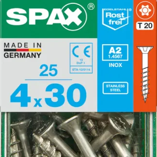 Spax Universalschrauben 4.0 x 30 mm TX 20 - 25 Stk.
