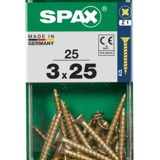 Spax Universalschrauben 3.0 x 25 mm PZ 1 - 25 Stk.
