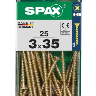 Spax Universalschrauben 3.0 x 35 mm PZ 1 - 25 Stk.