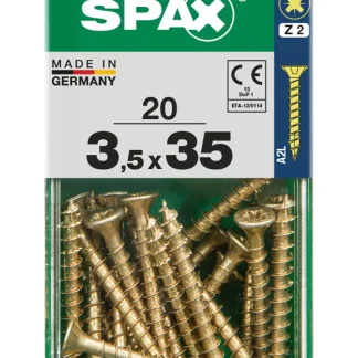 Spax Universalschrauben 3.5 x 35 mm PZ 2 - 20 Stk.