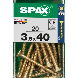 Spax Universalschrauben 3.5 x 40 mm PZ 2 - 20 Stk.