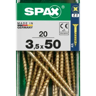 Spax Universalschrauben 3.5 x 50 mm PZ 2 - 20 Stk.