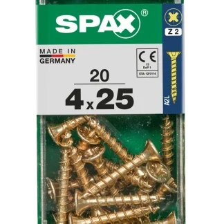 Spax Universalschrauben 4.0 x 25 mm PZ 2 - 20 Stk.