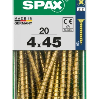 Spax Universalschrauben 4.0 x 45 mm PZ 2 - 20 Stk.