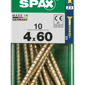 Spax Universalschrauben 4.0 x 60 mm PZ 2 - 10 Stk.
