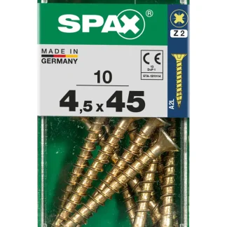 Spax Universalschrauben 4.5 x 45 mm PZ 2 - 10 Stk.