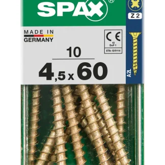 Spax Universalschrauben 4.5 x 60 mm PZ 2 - 10 Stk.