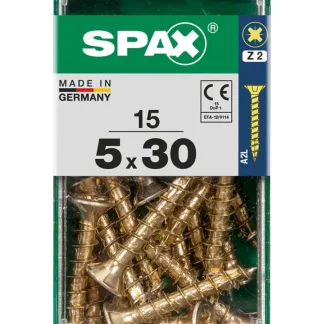 Spax Universalschrauben 5.0 x 30 mm PZ 2 - 15 Stk.