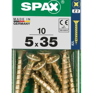 Spax Universalschrauben 5.0 x 35 mm PZ 2 - 10 Stk.