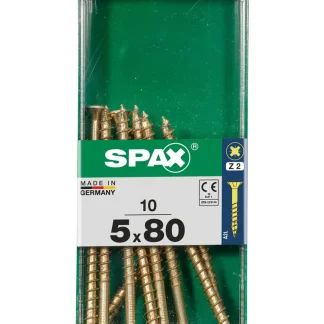 Spax Universalschrauben 5.0 x 80 mm PZ 2 - 10 Stk.