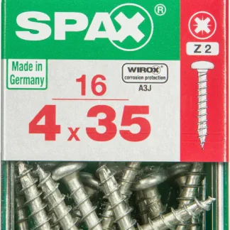 Spax Universalschrauben 4.0 x 35 mm TX 20 - 16 Stk.