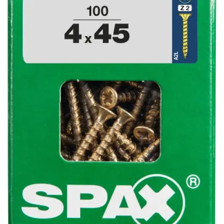 Spax Universalschrauben 4.0 x 45 mm PZ 2 - 100 Stk.