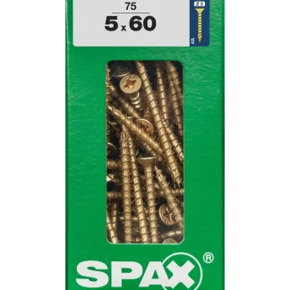 Spax Universalschrauben 5.0 x 60 mm PZ 2 - 75 Stk.