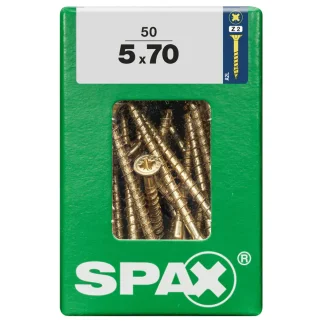 Spax Universalschrauben 5.0 x 70 mm PZ 2 - 50 Stk.