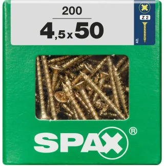 Spax Universalschrauben 4.5 x 50 mm PZ 2 - 200 Stk.