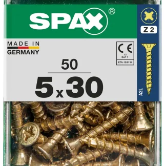 Spax Universalschrauben 5.0 x 30 mm PZ 2 - 50 Stk.