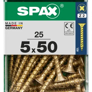 Spax Universalschrauben 5.0 x 50 mm PZ 2 - 25 Stk.