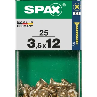 Spax Universalschrauben 3.5 x 12 mm PZ 2 - 25 Stk.