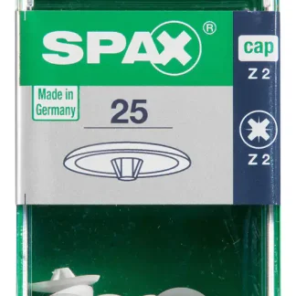 Spax Abdeckkappen weiß zum stecken (kreuz) - 25 Stk.