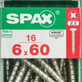 Spax Universalschrauben 6.0 x 60 mm TX 30 - 16 Stk.