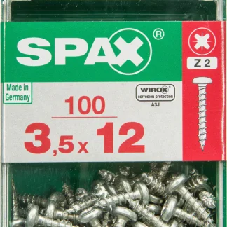 Spax Universalschrauben 3.5 x 12 mm TX 20 - 100 Stk.