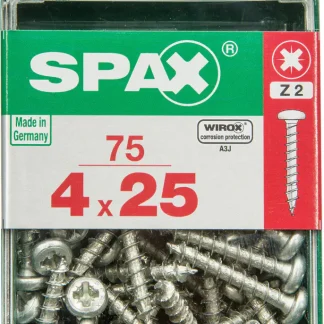Spax Universalschrauben 4.0 x 25 mm TX 20 - 75 Stk.