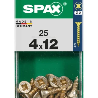 Spax Universalschrauben 4.0 x 12 mm PZ 2 - 25 Stk.