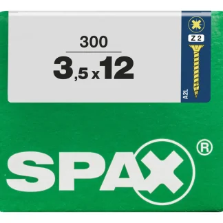 Spax Universalschrauben 3.5 x 12 mm PZ 2 - 300 Stk.