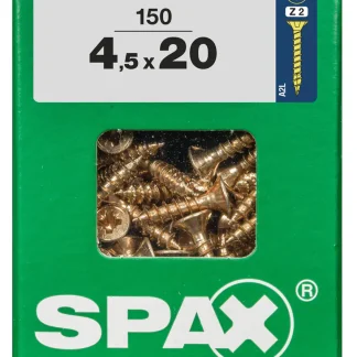 Spax Universalschrauben 4.5 x 20 mm PZ 2 - 150 Stk.