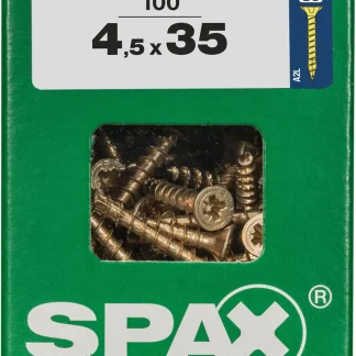 Spax Universalschrauben 4.5 x 35 mm PZ 2 Senkkopf - 100 Stk.