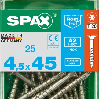 Spax Universalschrauben 4.5 x 45 mm TX 20 - 25 Stk.