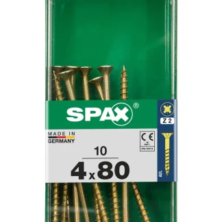 Spax Universalschrauben 4.0 x 80 mm PZ 2 - 10 Stk.