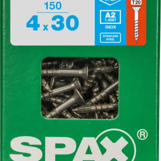 Spax Universalschrauben 4.0 x 30 mm TX 20 Senkkopf - 150 Stk.