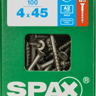 Spax Universalschrauben 4.0 x 45 mm TX 20 Senkkopf - 100 Stk.