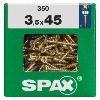Spax Universalschrauben 3.5 x 45 mm PZ 2 - 350 Stk.