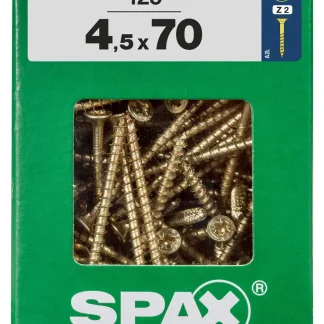 Spax Universalschrauben 4.5 x 70 mm PZ 2 - 125 Stk.